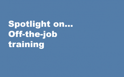 Spotlight on… Off-the-job training