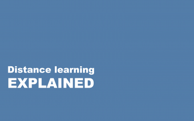 Distance learning explained