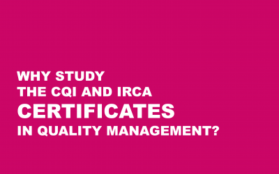 Why study the CQI and IRCA Certificates in Quality Management?